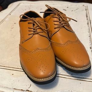 IloveSIA Tan Oxford Shoes